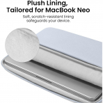 tomtoc Light A18 MacBook Neo Laptop �antas� (13 in�)-Light Blue