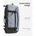 tomtoc Navigator T66 Ripstop Laptop S�rt �antas� (28 L)-Silver Gray