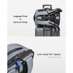 tomtoc Navigator T66 Ripstop Laptop S�rt �antas� (28 L)-Silver Gray