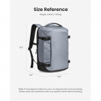 tomtoc Navigator T66 Ripstop Laptop S�rt �antas� (28 L)-Silver Gray