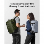 tomtoc Navigator T66 Ripstop Laptop S�rt �antas� (28 L)-Green
