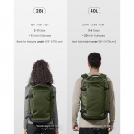 tomtoc Navigator T66 Ripstop Laptop S�rt �antas� (28 L)-Green