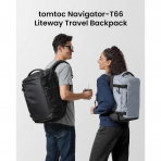 tomtoc Navigator T66 Ripstop Laptop S�rt �antas� (28 L)-Black