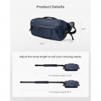 tomtoc T26 X-Pac Crossbody anta (5.5L)-Blue
