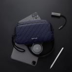 tomtoc Tanabilir Saklama antas-Navy Blue Plaid 