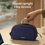 tomtoc Tanabilir Saklama antas-Navy Blue Plaid 