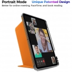 Tomtoc iPad Air 4 Kalem Blmeli Klf (10.9 in)-Orange