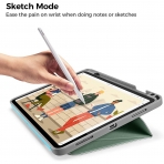 Tomtoc iPad Air 4 Kalem Blmeli Klf (10.9 in)-Cactus