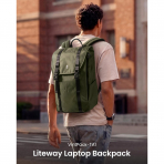 tomtoc VintPack TA1 Laptop S�rt �antas� (22 L)-Green Light