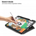 tomtoc iPad Pro Kalem Blmeli Klf (11 in)(3.Nesil)-Black