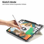 tomtoc iPad Pro Kalem Blmeli Klf (11 in)(3.Nesil)-White