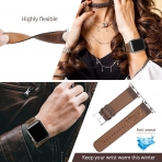 top4cus Apple Watch Deri Kay (42mm)-Retro style - Brown