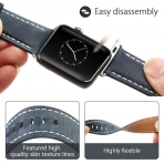 top4cus Apple Watch Deri Kay (42mm)-Unique buckle - Blue