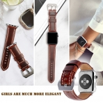 top4cus Apple Watch Deri Kay (42mm)-Unique buckle - Brown