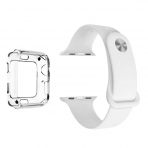 top4cus Apple Watch Silikon Kay�� ve Ekran Koruyucu Set (42mm/44mm)