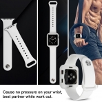 top4cus Apple Watch Silikon Kay�� ve Ekran Koruyucu Set (42mm/44mm)