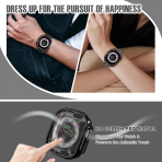top4cus Apple Watch Ultra 49 mm Koruyucu K�l�f-Black
