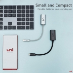 uni USB C to VGA Adaptr (Space Gray)