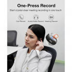 viaim OpenNote AI Ses Kaydedici Akll Kulaklk-Black