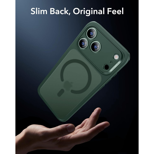 ESR Classic Hybrid iPhone 18 Pro Max Manyetik K�l�f -Frosted Green
