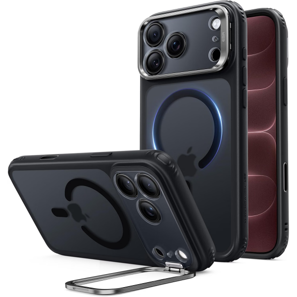 ESR Classic Hybrid iPhone 18 Pro Max Standl� K�l�f-Frosted Black