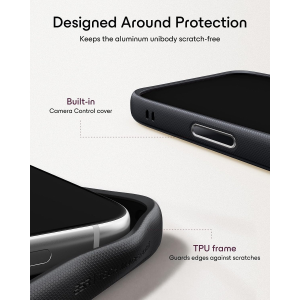 ESR Atelier Flex iPhone 18 Pro Max Standl� K�l�f -Black