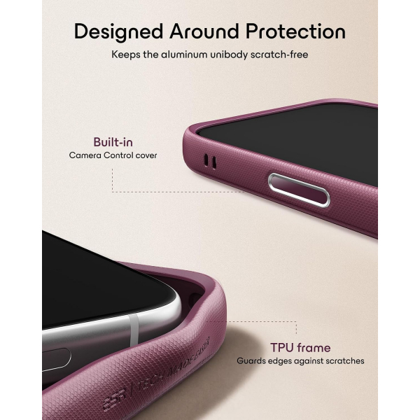ESR Atelier Flex iPhone 18 Pro Max Standl� K�l�f -Burgundy