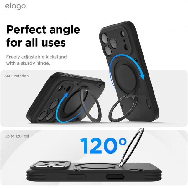 elago 360 iPhone 18 Pro Max D�ner Standl� Z�rhl� K�l�f