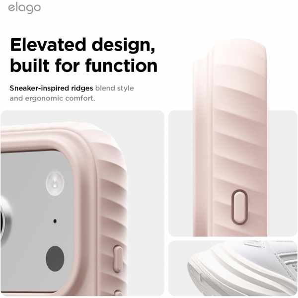 elago iPhone 18 Pro Manyetik Kenarl� Silikon K�l�f-Lovely Pink