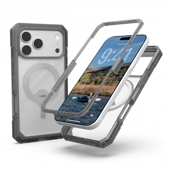 UAG Trooper iPhone 18 Pro K�l�f-Clear/Ash