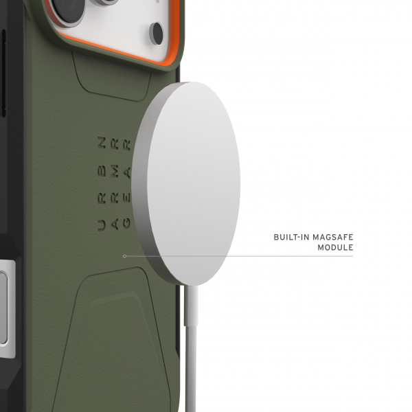 UAG Civilian iPhone 18 Pro K�l�f-Olive/Orange