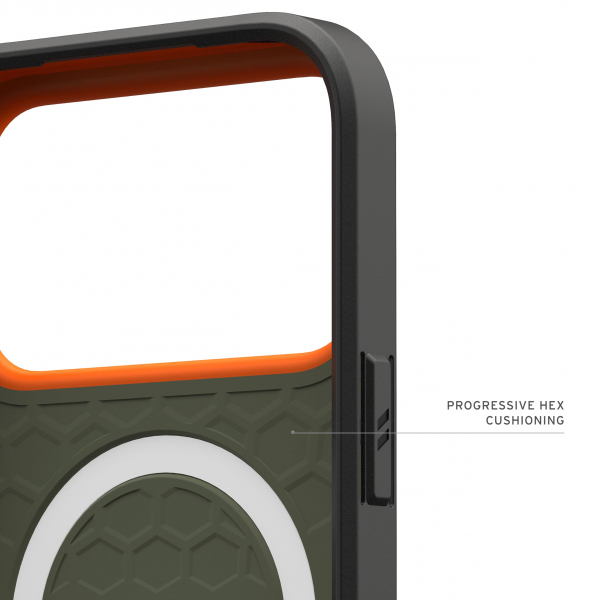 UAG Civilian iPhone 18 Pro K�l�f-Olive/Orange