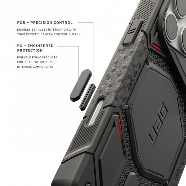 UAG Monarch Pro Kevlar iPhone 18 Pro K�l�f-Kevlar Black