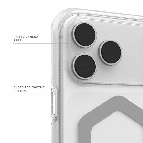 UAG Plyo iPhone 18 Pro K�l�f-Ice/Silver