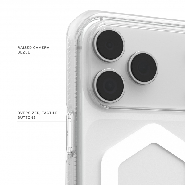 UAG Plyo iPhone 18 Pro K�l�f-Ice/White