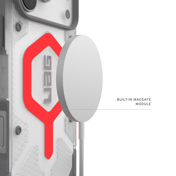 UAG iPhone 18 Pro Ask�l� �effaf K�l�f-Clear/Red