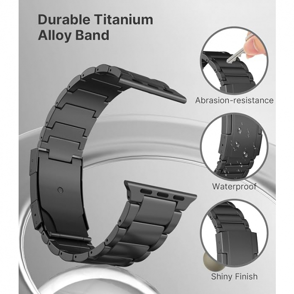 MoKo Apple Watch Ultra 4 Geli�tirilmi� Titanyum Kay�� -Black