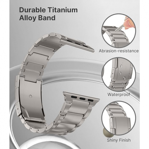 MoKo Apple Watch Ultra 4 Geli�tirilmi� Titanyum Kay�� -Titanium