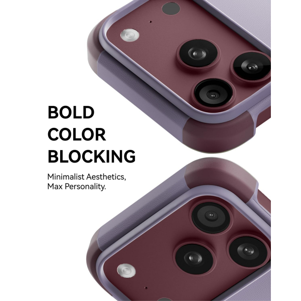MOFT MOVAS iPhone 18 Pro �er�eveli MagSafe K�l�f-BlackBerry/Peony