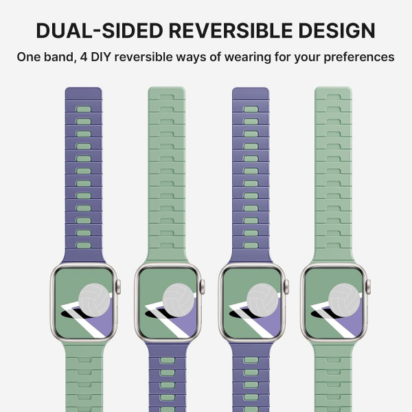 Bandletic Apple Watch Ultra 4 Silikon Kay��-Cyan Blue/Lime