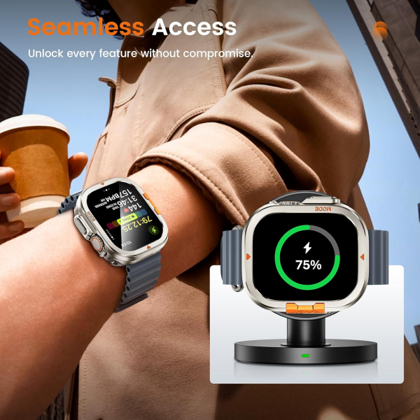 LETOID Apple Watch Ultra 4 Bumper K�l�f-Titanium
