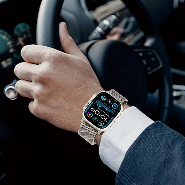 WINGLE Apple Watch Ultra 4 �elik Kay��-Natural