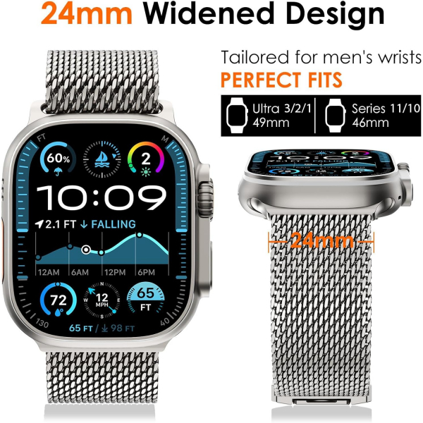 WINGLE Apple Watch Ultra 4 �elik Kay��-Natural