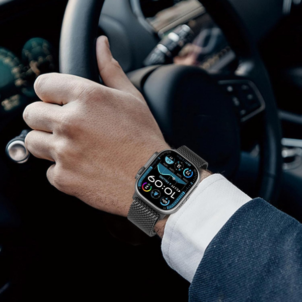 WINGLE Apple Watch Ultra 4 �elik Kay��-Black