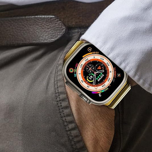 NewWays Apple Watch Series 12 �elik Kay��-Gold