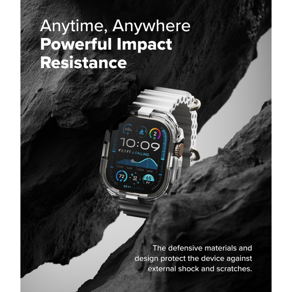 Rin gke Apple Watch Ultra 4 Bumper K�l�f-White