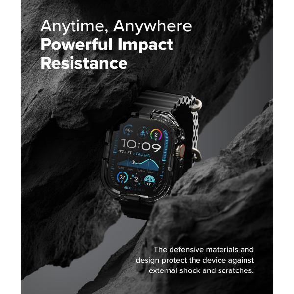 Rin gke Apple Watch Ultra 4 Bumper K�l�f-Black