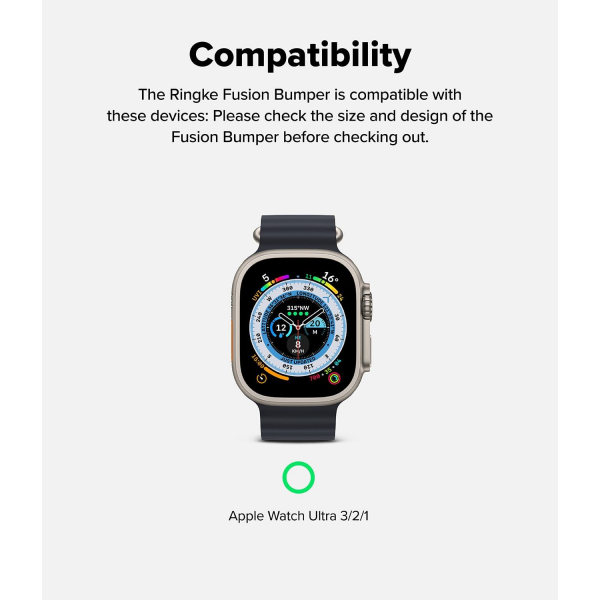 Rin gke Apple Watch Ultra 4 Bumper K�l�f-Black