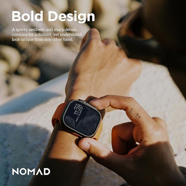NOMAD Apple Watch Ultra 4 Sportif Kay��-Orange