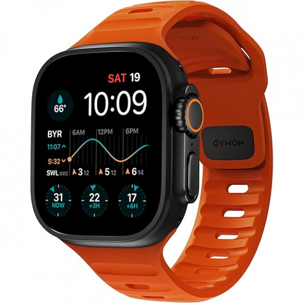 NOMAD Apple Watch Ultra 4 Sportif Kay��-Orange